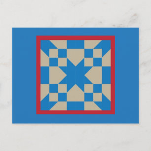 Quilt Briefkaart - Road naar Oklahoma