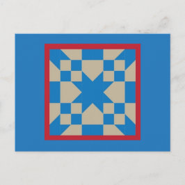 Quilt Briefkaart - Road naar Oklahoma