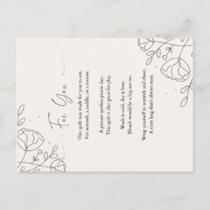Quilt Cadeaubon met Gedicht Briefkaart