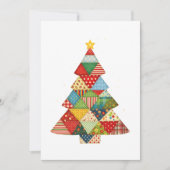 Quilt Christmas Tree Festive Quilt Lovers Save The Date (Voorkant)
