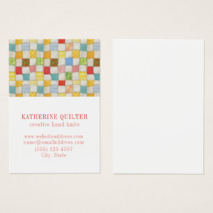 QUILT CRAZY 3,5x2,5 Carte de visite IV