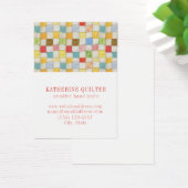 QUILT CRAZY 3,5x2,5 Carte de visite IV (Bureau)