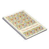 QUILT CRAZY 6,5x8,75 Carnet + Texte Jaune (Côté Droit)