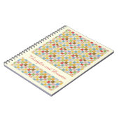 QUILT CRAZY 6,5x8,75 Carnet + Texte Jaune (Côté gauche)