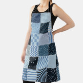 Quilt design. Naadloos patchwork-patroon vanaf sti Schort (Insitu)