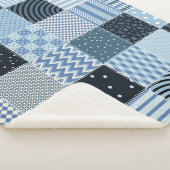 Quilt design. Naadloos patchwork-patroon vanaf sti Sherpa Deken (3/4)