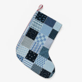 Quilt design. Seamless patchwork pattern from stit Kleine Kerstsok (Voorkant (Hangend))