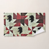 Quilt d'ours noir (Serviette à main)