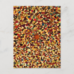 Quilt [gekke patchwork] van Rebecca King (c.1890-9 Briefkaart