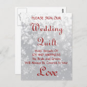 Quilt Guestbook Briefkaart (Voorkant / Achterkant)