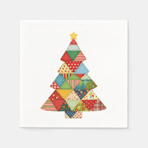Quilt Kerstboom Festieve Quilt Liefhebbers Servet
