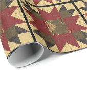 Quilt kerstventilator cadeaupapier (Rol Hoek)