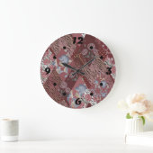 quilt, lappendeken grote klok (Huis)