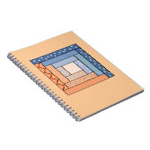Quilt-laptop met logboekcabine notitieboek (Rechterzijde)