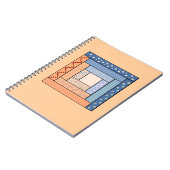 Quilt-laptop met logboekcabine notitieboek (Linkerzijde)