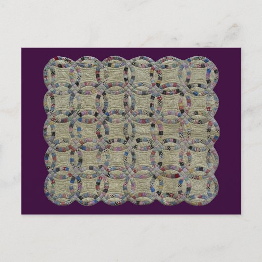 QUILT LINE-Double Wedding Rings- Briefkaart (Voorkant)