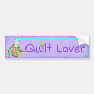 Quilt Lover Dog Bumpersticker