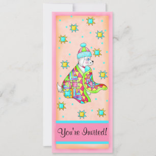 Quilt Lover Dog  uitnodiging