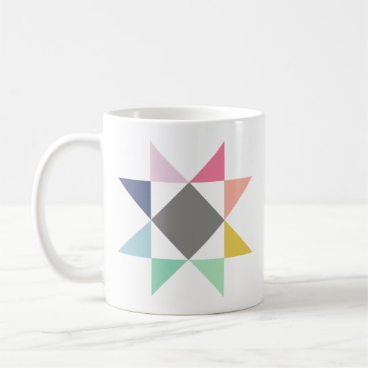 Quilt mok, Koffiemok, Quilt block mok (Links)