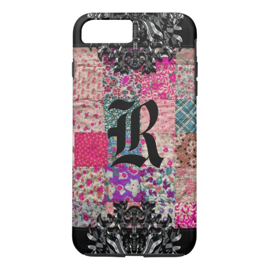 quilt monogram Case-Mate iPhone case (Achterkant)