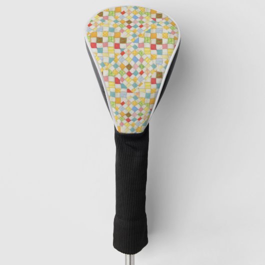 QUILT MOSAIC Golf Driver Hoesje Golfheadcover (Voorkant)