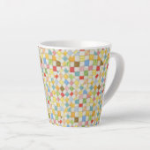 QUILT MOSAIC Latte Mug (Angle droit)