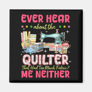 Quilt Naaimachine Quilter Te Veel Stof Quilt Magneet