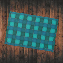 Quilt Patches - Blauwgroen tinten Fabric Squares 