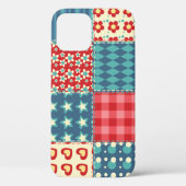  quilt: patchwork achtergrondpatroon. Case-Mate iPhone case (Achterkant)