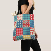 quilt: patchwork achtergrondpatroon. draagtas (Dichtbij)