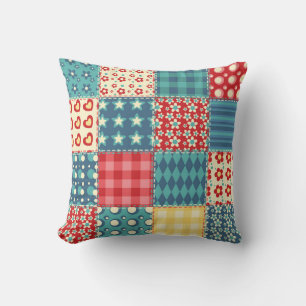 quilt: patchwork achtergrondpatroon. kussen