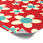 quilt: patchwork achtergrondpatroon. poster (Hoek)