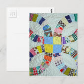 Quilt patroon briefkaart (Voorkant / Achterkant)
