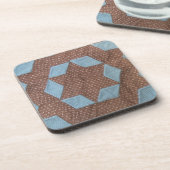 Quilt Pattern - Castle Quilt Block Drankjes Onderzetter (Linkerzijde)