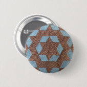 Quilt Pattern - Castle Ronde Button 5,7 Cm (Voorkant /achterkant)