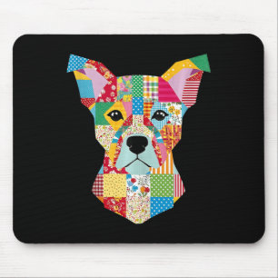 Quilt Pattern Dog voor Quilting Lover Quilter Sewi Muismat