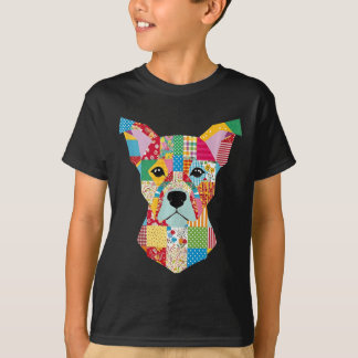 Quilt Pattern Dog voor Quilting Lover Quilter Sewi T-shirt