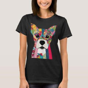 Quilt Pattern Dog voor Quilting Lover Quilter Sewi T-shirt