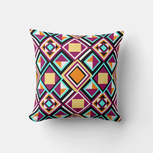 Quilt Pattern herhaalt Pillow! Kussen (Voorkant)