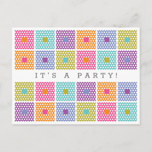 Quilt Pattern Polka Dot Fabric Briefkaart