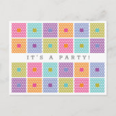 Quilt Pattern Polka Dot Fabric Briefkaart (Voorkant)