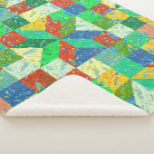 Quilt Pattern Sherpa Blanket Sherpa Deken (3/4)