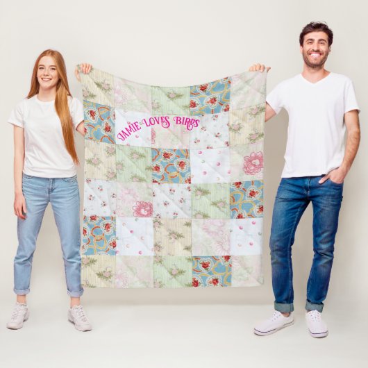 quilt personaliseren fleece deken (In situ)