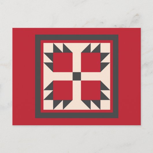 Quilt Postcard - Bearcat Block Briefkaart (Voorkant)