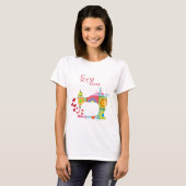 Quilt Sewing Crazy T-shirt (Voorkant volledig)