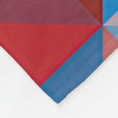 Quilt Square Pattern Fleece Deken (Hoek)