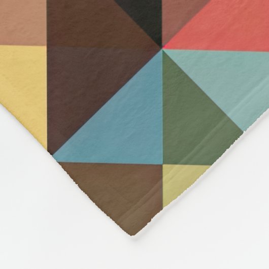 Quilt Square Pattern Fleece Deken (Hoek)