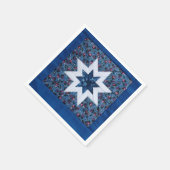 Quilt star blue servetten (Hoek)