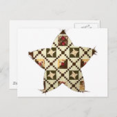 Quilt Star Briefkaart (Voorkant / Achterkant)