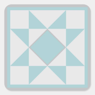 Quilt Stickers - Ster (blauw/grijs)